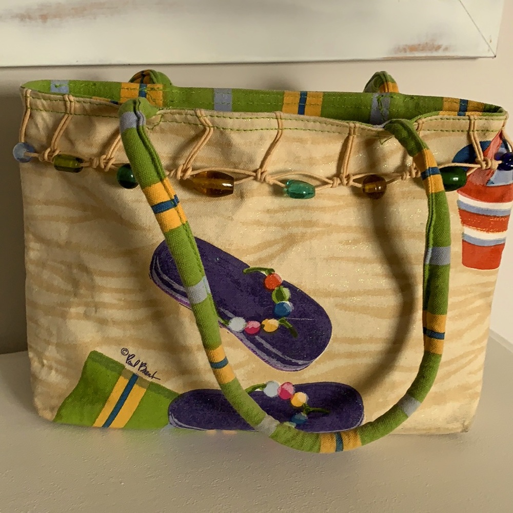 Coastal canvas bag by Paul Breud